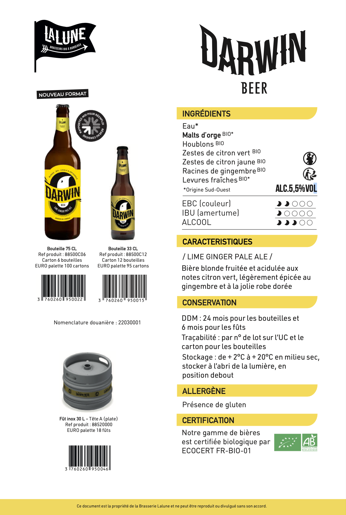 DARWIN BEER - LIME GINGER PALE ALE BIO – Image 3